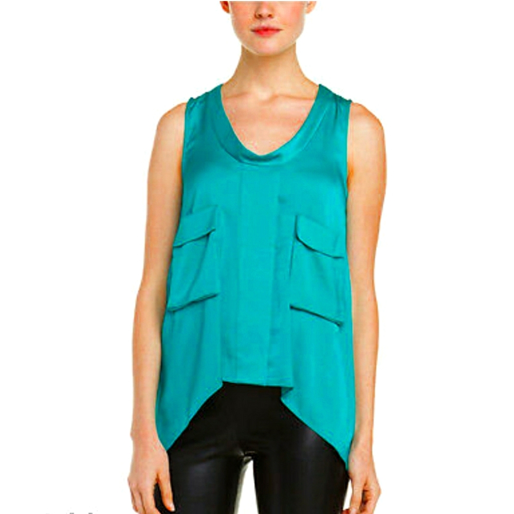 BCBGMAXAZRIA Emerald Green Blouse